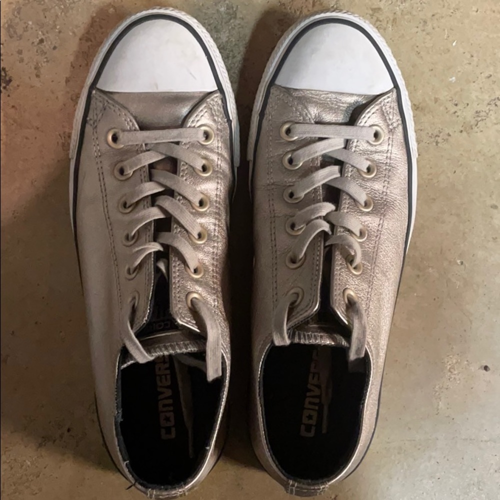 COPY - Silver Metallic Converse